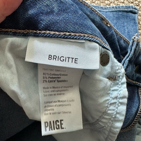 A47- Paige Brigitte straight leg jeans sz 27 - Picture 4 of 7